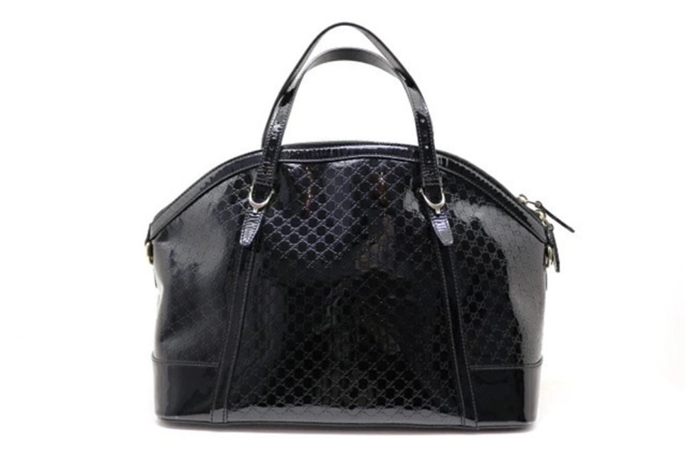 Gucci Bag Shoulder GG Enamel Black